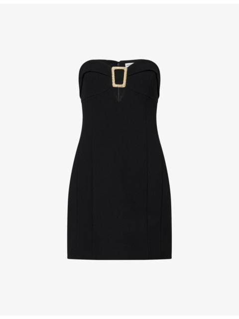 REBECCA VALLANCE Altair Sweetheart-Neckline Woven Mini Dress