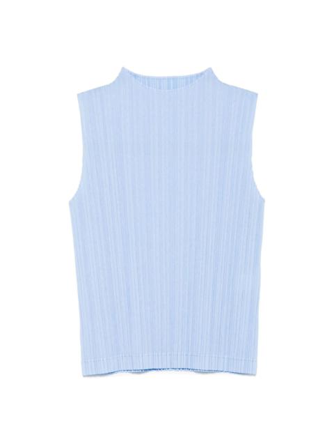 Pleats Please Issey Miyake Ramie Pleats top