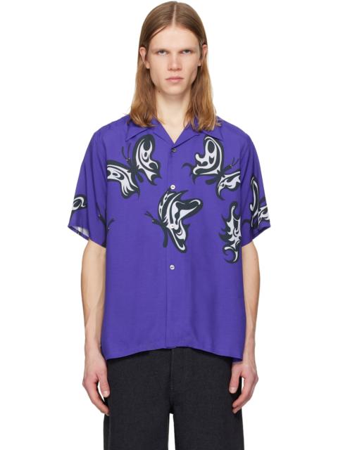 NEEDLES Purple Kae Tanaka Edition S/S One-Up Shirt