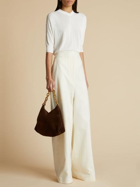 The Saffron Top in Ivory