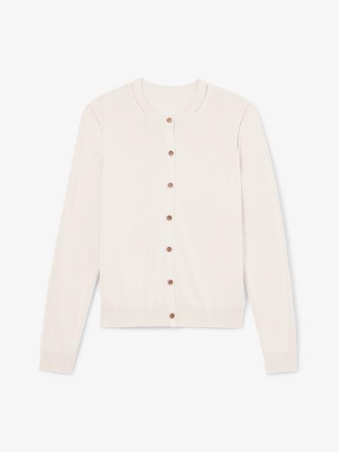 M.M.LaFleur Mel Pointelle Cardigan - 365 Cotton Silk Knit