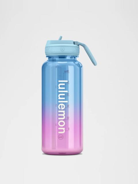 lululemon Back to Life Clear Bottle 32oz *Straw Lid