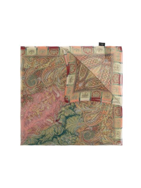 paisley print silk scarf