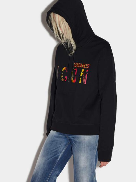 DSQUARED2 ICON SUNSET COOL HOODIE