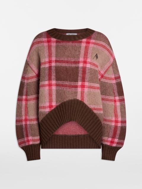 THE ATTICO COFFEE AND PINK SWEATER