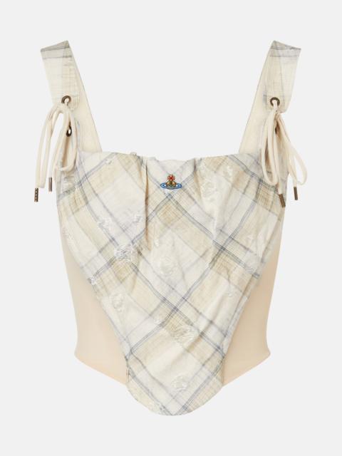 Vivienne Westwood Puppy tartan cotton-blend top