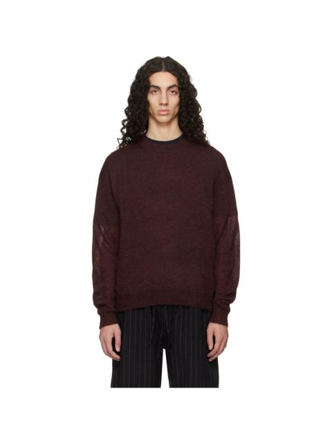 Studio Nicholson Burgundy Gulf Sweater