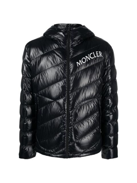 Shama logo-print quilted puffer jacket