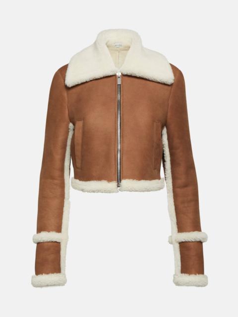 Shearling-lined suede jacket