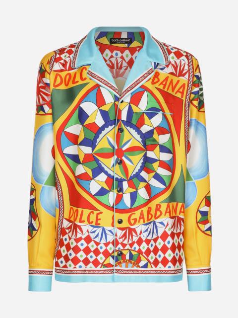 Dolce & Gabbana Carretto-print silk twill shirt