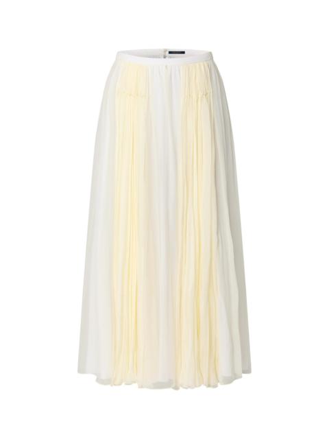 Louis Vuitton Fluid Silk Chiffon Midi Skirt