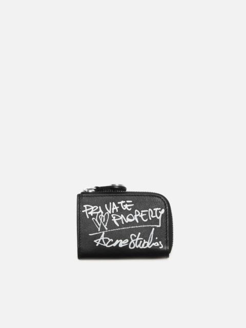 Acne Studios Compact zip wallet - Black