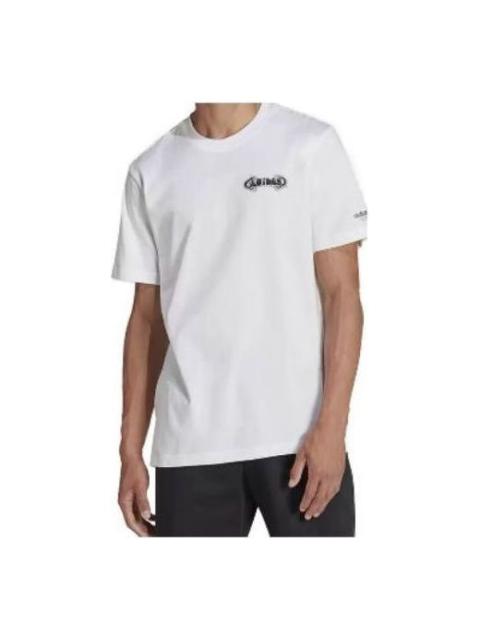 adidas Graphic Campus T-Shirts 'White' HL9245