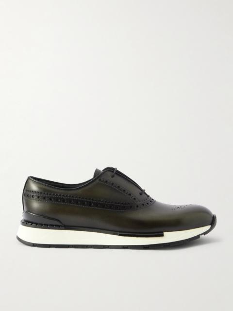 Berluti Fast Track Venezia Leather Oxford Sneakers