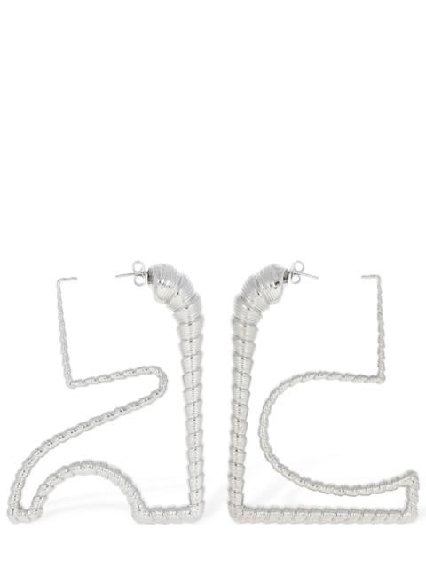 courrèges Medium AC shell shape earrings
