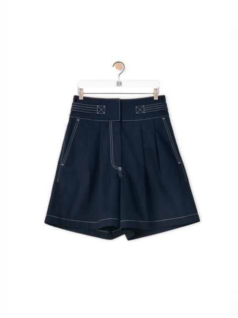 Loewe Belted shorts in cotton