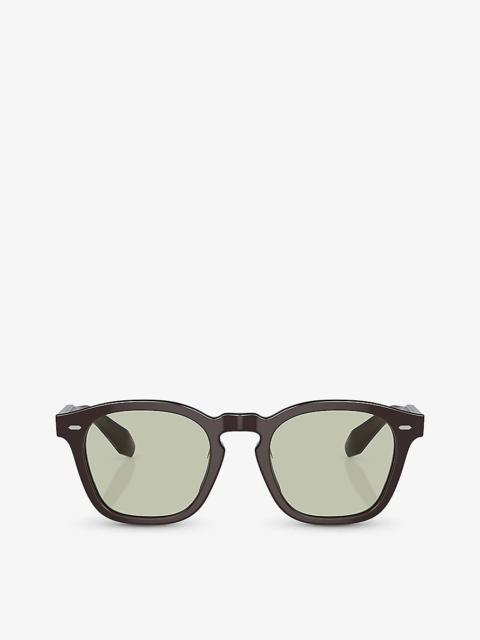 Oliver Peoples OV5527U pillow-frame acetate optical glasses