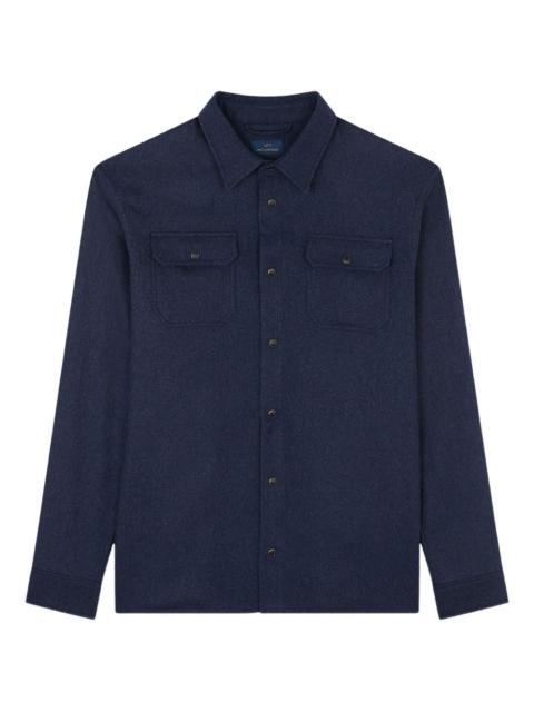 Paul & Shark wool blend flap-pocket shirt