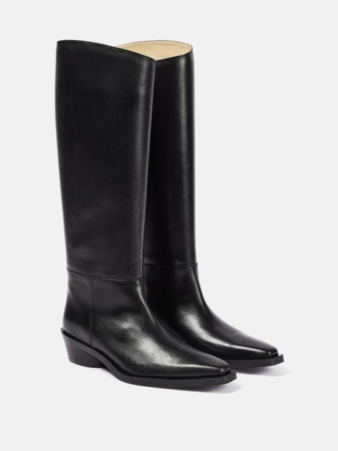 Bronco leather knee-high boots