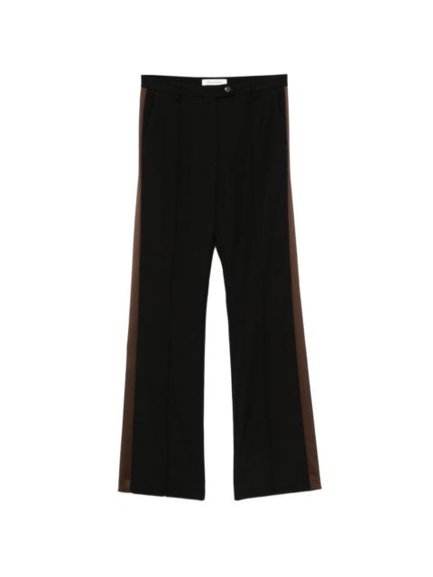 WALES BONNER logo-embroidered stripe trousers