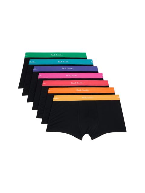 Paul Smith Seven-Pack Multicolor Organic-Cotton Boxer Briefs