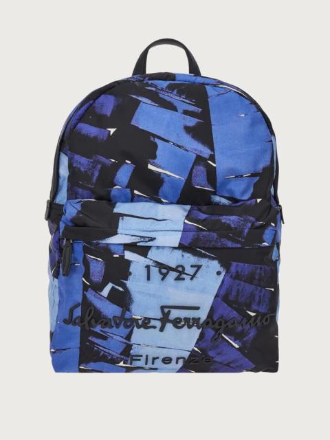 FERRAGAMO PALM PRINT BACKPACK