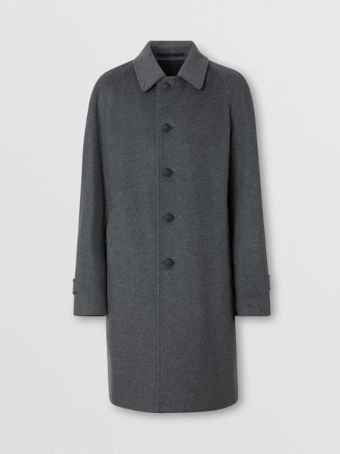 Burberry Button Detail Wool Cashmere Car Coat