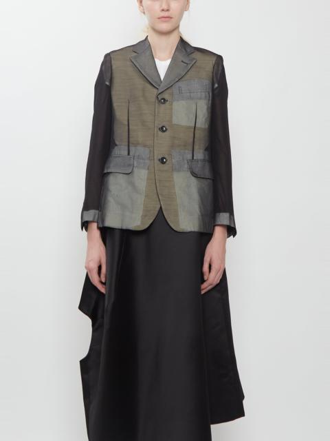 Comme Des Garçons Georgette Patchwork Blazer