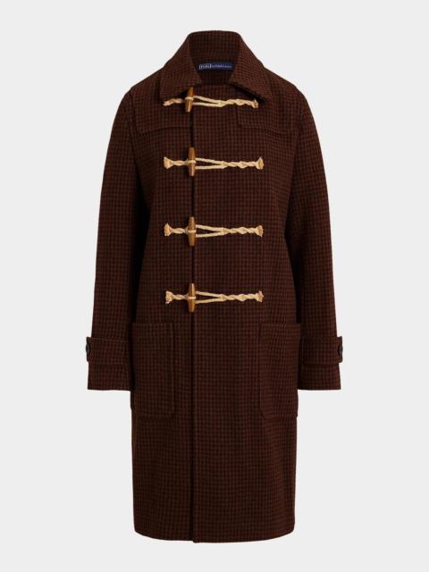 Polo Ralph Lauren Houndstooth Wool Toggle Coat