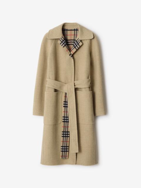 Burberry Reversible Wool Wrap Coat