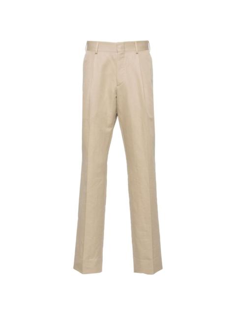 mid-rise tailored trousers