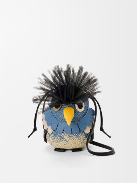 Loewe Bird bag in iraca palm and calfskin