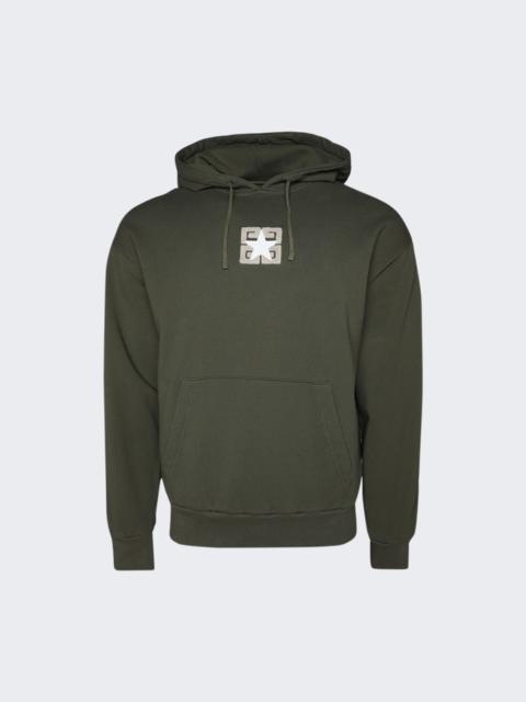 Graphic Hoodie Olive Green