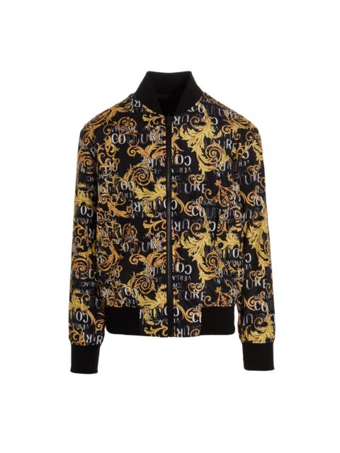 VERSACE JEANS COUTURE Logo print reversible bomber