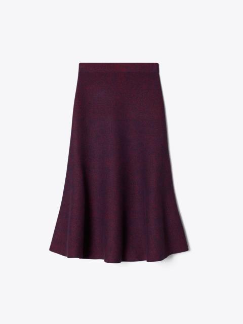 TORY BURCH Flared Wool Skirt