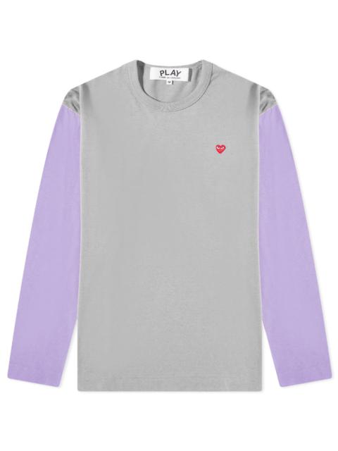 Comme des Garçons PLAY Comme des Garcons Play Long Sleeve Small Red Heart Bi-Colour