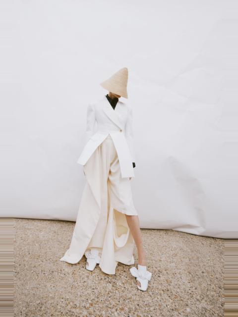 A.W.A.K.E. MODE ASYMMETRIC VOLUME-CONTRAST JACKET WHITE