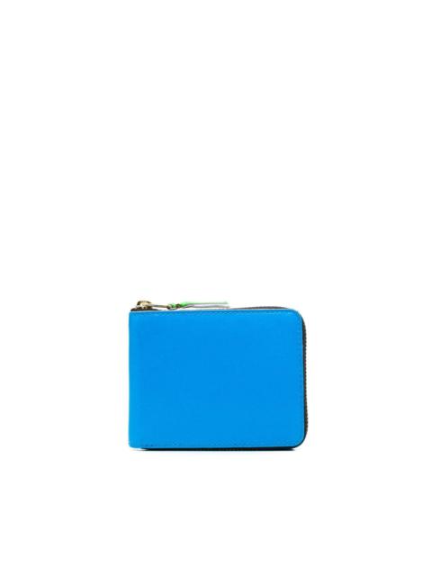 colour-block zipped wallet