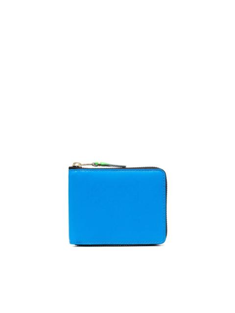 colour-block zipped wallet