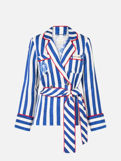 CAMILLA PAJAMA SUIT JACKET SWEET SACRÉ BLEU