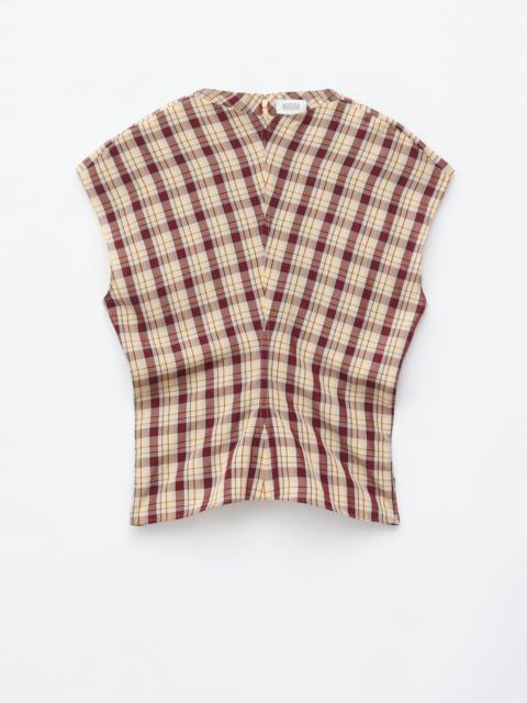 & Other Stories Funnel Neck Jacquard Top
