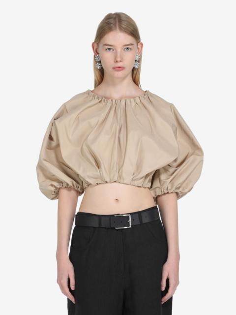 N°21 PUFF-SLEEVE CROP TOP