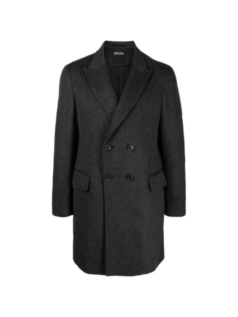 ZEGNA felted double-breasted coat
