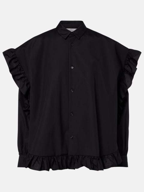 Noir Kei Ninomiya Ruffled cotton blouse