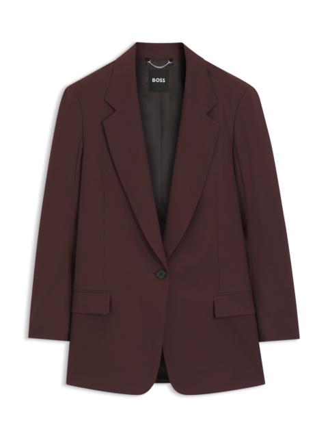 BOSS RELAXED-FIT TAILORED BLAZER IN VIRGIN-WOOL BLEND