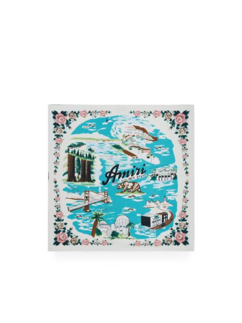 AMIRI map scarf