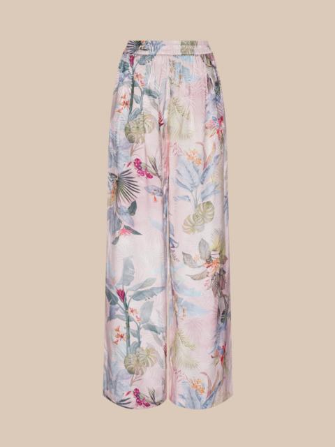 L'AGENCE Lillian Satin Wide-Leg Pant