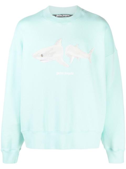 Palm Angels Broken Shark cotton sweatshirt