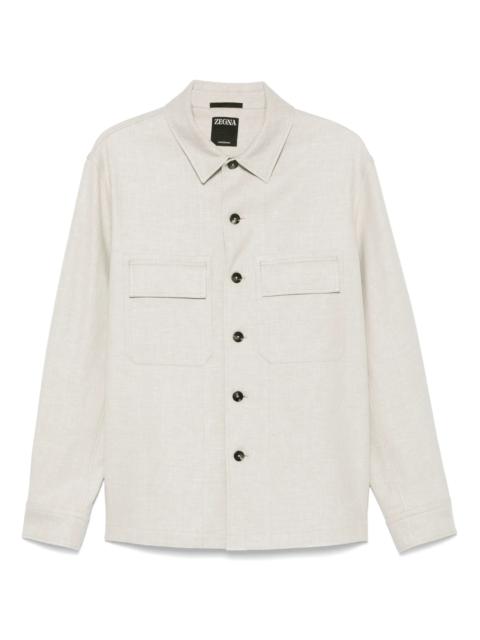 ZEGNA Cut-away-collar Shirt