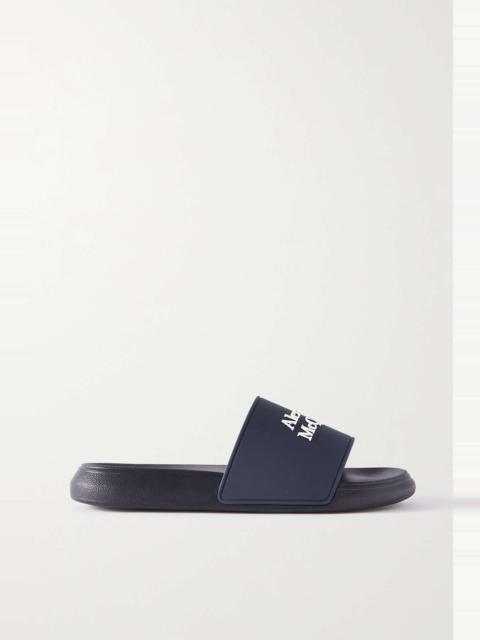 Alexander McQueen Logo-embellished rubber slides